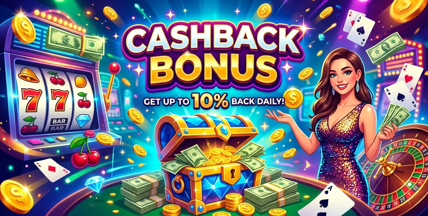 Cashback bonus Megarush casino
