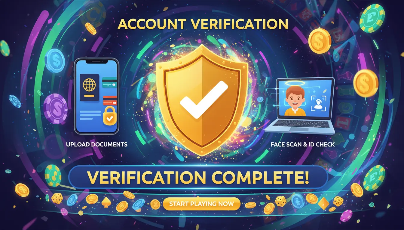 Verifisering Megarush casino